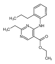 2-ethyl-4-(2-propyl-anilino)-pyrimidine-5-carboxylic acid ethyl ester_69731-69-7