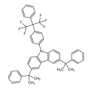 9H-Carbazole,3,6-bis(1-methyl-1-phenylethyl)-9-[4-[2,2,2-trifluoro-1-phenyl-1-(trifluoromethyl)ethyl]phenyl]-_697312-27-9