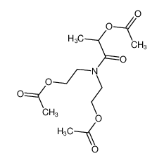 2-[2-acetyloxyethyl(2-acetyloxypropanoyl)amino]ethyl acetate_6974-34-1