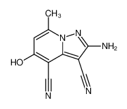 2-Amino-5-hydroxy-7-methylpyrazolo[1,5-a]pyridine-3,4-dicarbonitrile_6974-82-9