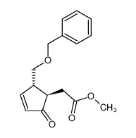 ((1R,2S)-2-Benzyloxymethyl-5-oxo-cyclopent-3-enyl)-acetic acid methyl ester_69744-78-1