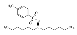 Sulfilimine, S,S-dihexyl-N-[(4-methylphenyl)sulfonyl]-_69745-50-2