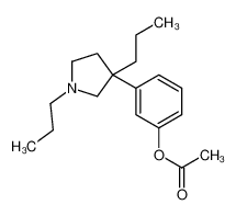 [3-(1,3-dipropylpyrrolidin-3-yl)phenyl] acetate_69745-67-1