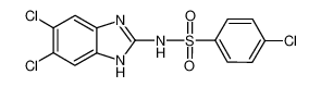 Benzenesulfonamide, 4-chloro-N-(5,6-dichloro-1H-benzimidazol-2-yl)- (en)_69746-72-1