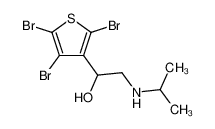 2-Isopropylamino-1-(2,4,5-tribromo-thiophen-3-yl)-ethanol_69746-79-8