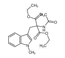 acetylamino-(1-methyl-indol-3-ylmethyl)-malonic acid diethyl ester_6976-19-8
