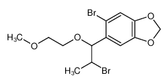 5-bromo-6-[2-bromo-1-(2-methoxyethoxy)propyl]-1,3-benzodioxole_6976-66-5