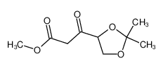 3-(2,2-dimethyl-[1,3]dioxolan-4-yl)-3-oxo-propionic acid methyl ester_69763-95-7