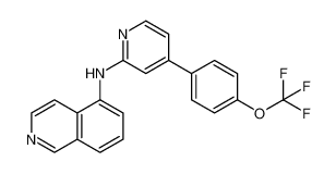 5-Isoquinolinamine, N-[4-[4-(trifluoromethoxy)phenyl]-2-pyridinyl]-_697739-45-0