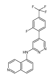 N-{5-[2-fluoro-4-trifluoromethylphenyl]pyridazin-3-yl}isoquinolin-5-amine_697739-74-5