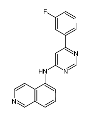 N-[6-(3-fluorophenyl)pyrimidin-4-yl]isoquinolin-5-amine_697740-27-5