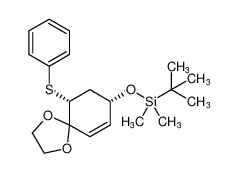 tert-butyldimethyl(((8S,10R)-10-(phenylthio)-1,4-dioxaspiro[4.5]dec-6-en-8-yl)oxy)silane_697741-19-8