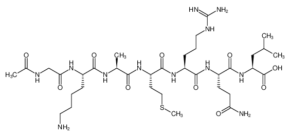 L-Leucine,N-acetylglycyl-L-lysyl-L-alanyl-L-methionyl-L-arginyl-L-glutaminyl-_697743-36-5