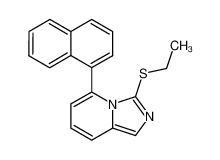 3-ethylsulfanyl-5-naphthalen-1-yl-imidazo[1,5-a]pyridine_697746-19-3