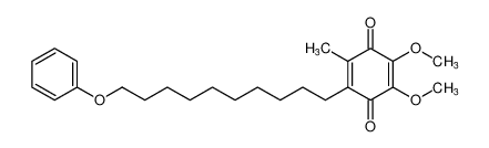 2,3-dimethoxy-5-methyl-6-(10-phenoxydecyl)cyclohexa-2,5-diene-1,4-dione_697752-16-2