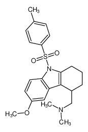 1-(6-methoxy-9-tosyl-2,3,4,9-tetrahydro-1H-carbazol-4-yl)-N,N-dimethylmethanamine_697757-94-1