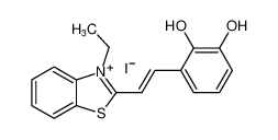 Benzothiazolium, 2-[2-(2,3-dihydroxyphenyl)ethenyl]-3-ethyl-, iodide_697759-35-6