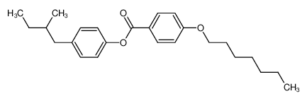4-Heptyloxy-benzoic acid 4-(2-methyl-butyl)-phenyl ester_69777-60-2