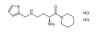 (S)-2-amino-1-(piperidin-1-yl)-4-((thiophen-2-ylmethyl)amino)butan-1-one dihydrochloride_697797-59-4