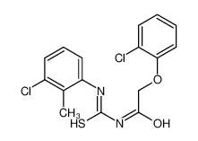 N-[(3-chloro-2-methylphenyl)carbamothioyl]-2-(2-chlorophenoxy)acetamide_6978-35-4