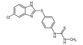 Thiourea, N-[4-[(5-chloro-1H-benzimidazol-2-yl)thio]phenyl]-N'-methyl-_697800-25-2