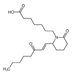 7-[2-oxo-6-((E)-3-oxo-oct-1-enyl)-piperidin-1-yl]-heptanoic acid_697802-56-5