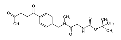 4-(4-((2-((tert-butoxycarbonyl)amino)-N-methylacetamido)methyl)phenyl)-4-oxobutanoic acid_697805-23-5