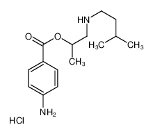 2-(4-aminobenzoyl)oxypropyl-(3-methylbutyl)azanium,chloride_69781-23-3