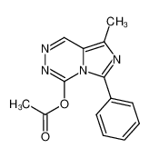 4-acetoxy-8-methyl-6-phenyl-imidazo[1,5-d][1,2,4]triazine_69784-45-8