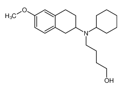 4-[Cyclohexyl-(6-methoxy-1,2,3,4-tetrahydro-naphthalen-2-yl)-amino]-butan-1-ol_69789-09-9