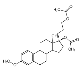 Acetic acid (R)-17-(3-acetoxy-propyl)-3-methoxy-13-methyl-7,8,9,11,12,13,14,15,16,17-decahydro-6H-cyclopenta[a]phenanthren-17-yl ester_6979-13-1