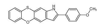 1H-[1,4]Benzoxathiino[2,3-f]indole, 2-(4-methoxyphenyl)-_69793-14-2