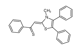 2-(3-methyl-4,5-diphenyl-3H-thiazol-2-ylidene)-1-phenyl-ethanethione_69809-58-1