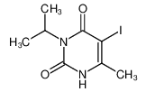 3-isopropyl-5-iodo-6-methyl-1H-pyrimidine-2,4-dione_6981-69-7