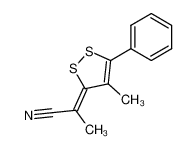 4-methyl-5-phenyl-3-(α-cyanoethylidene)-1,2-dithiolene_69812-75-5