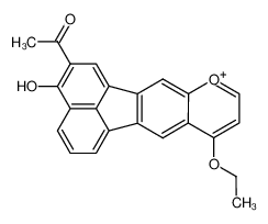5-Acetyl-11-ethoxy-4-hydroxy-8-oxonia-benzo[k]fluoranthene_69826-22-8