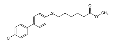 6-(4'-CHLORO-BIPHENYL-4-YLSULFANYL)-HEXANOIC acid methyl ester_698352-36-2