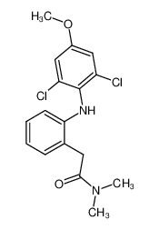 2-[2-(2',6'-dichloro-4'-methoxyphenylamino)phenyl]-N,N-dimethylacetamide_698357-36-7