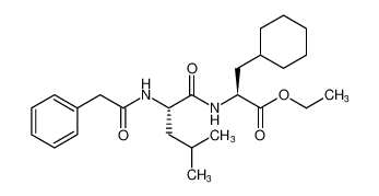 L-Alanine, N-(phenylacetyl)-L-leucyl-3-cyclohexyl-, ethyl ester_698366-00-6