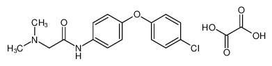 N-(4-(4-chlorophenoxy)phenyl)-2-(dimethylamino)acetamide oxalate_69837-70-3
