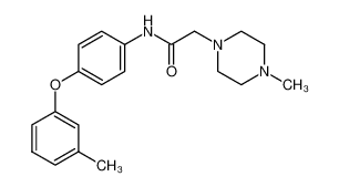 2-(4-methyl-piperazin-1-yl)-N-(4-m-tolyloxy-phenyl)-acetamide_69837-96-3
