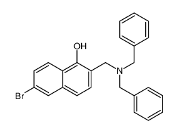 1-Naphthalenol, 2-[[bis(phenylmethyl)amino]methyl]-6-bromo-_698370-64-8