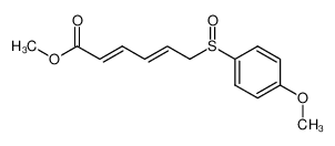 methyl (2E,4E)-6-(4-methoxybenzenesulfinyl)-2,4-hexadienoate_698387-84-7