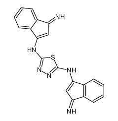 2,5-bis[(1-imino-1H-inden-3-yl)amino]-1,3,4-thiadiazole_698389-41-2