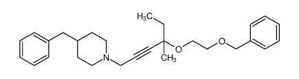 4-benzyl-1-(4-(2-(benzyloxy)ethoxy)-4-methylhex-2-yn-1-yl)piperidine_698389-86-5