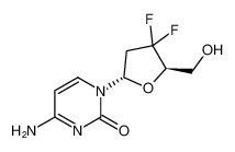 4-amino-1-((2S,5R)-4,4-difluoro-5-(hydroxymethyl)tetrahydrofuran-2-yl)pyrimidin-2(1H)-one_698391-78-5