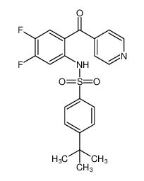 4-(tert-butyl)-N-(4,5-difluoro-2-isonicotinoylphenyl)benzenesulfonamide_698394-87-5