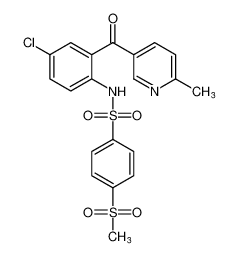 N-(4-chloro-2-(6-methylnicotinoyl)phenyl)-4-(methylsulfonyl)benzenesulfonamide_698395-47-0