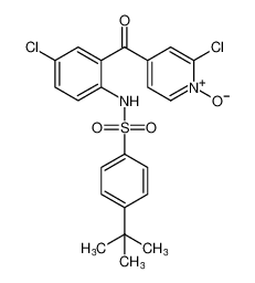 4-(2-((4-(tert-butyl)phenyl)sulfonamido)-5-chlorobenzoyl)-2-chloropyridine 1-oxide_698395-80-1