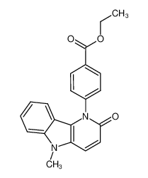 ethyl 4-(5-methyl-2-oxo-2,5-dihydro-1H-pyrido[3,2-b]indol-1-yl)benzoate_698397-14-7